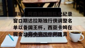一竞技电竞-重磅！阿森纳刷新队史纪录窗口期达拉斯独行侠调整名单以备国王杯，西亚卡姆在掘金比赛中赛况扑朔迷离的简单介绍